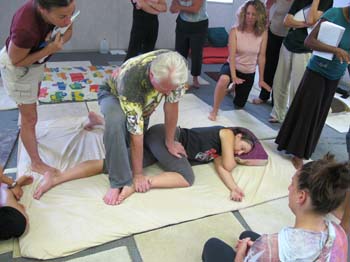 Aachan teaches Thai Yoga