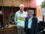 November 30th. 2009, Ajahn, Dr. Anthony James receives LifeTime Membership Recognition with the Union of Thai Traditional Medicine Society (U.T.T.S.). The “Ganesha” award was presented by Mr. Aram Amaradit