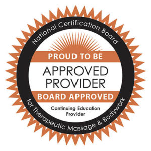 National Certification Board for Therapeutic Massage and Bodywork, NCBTMB Category A, CE Provider #1203