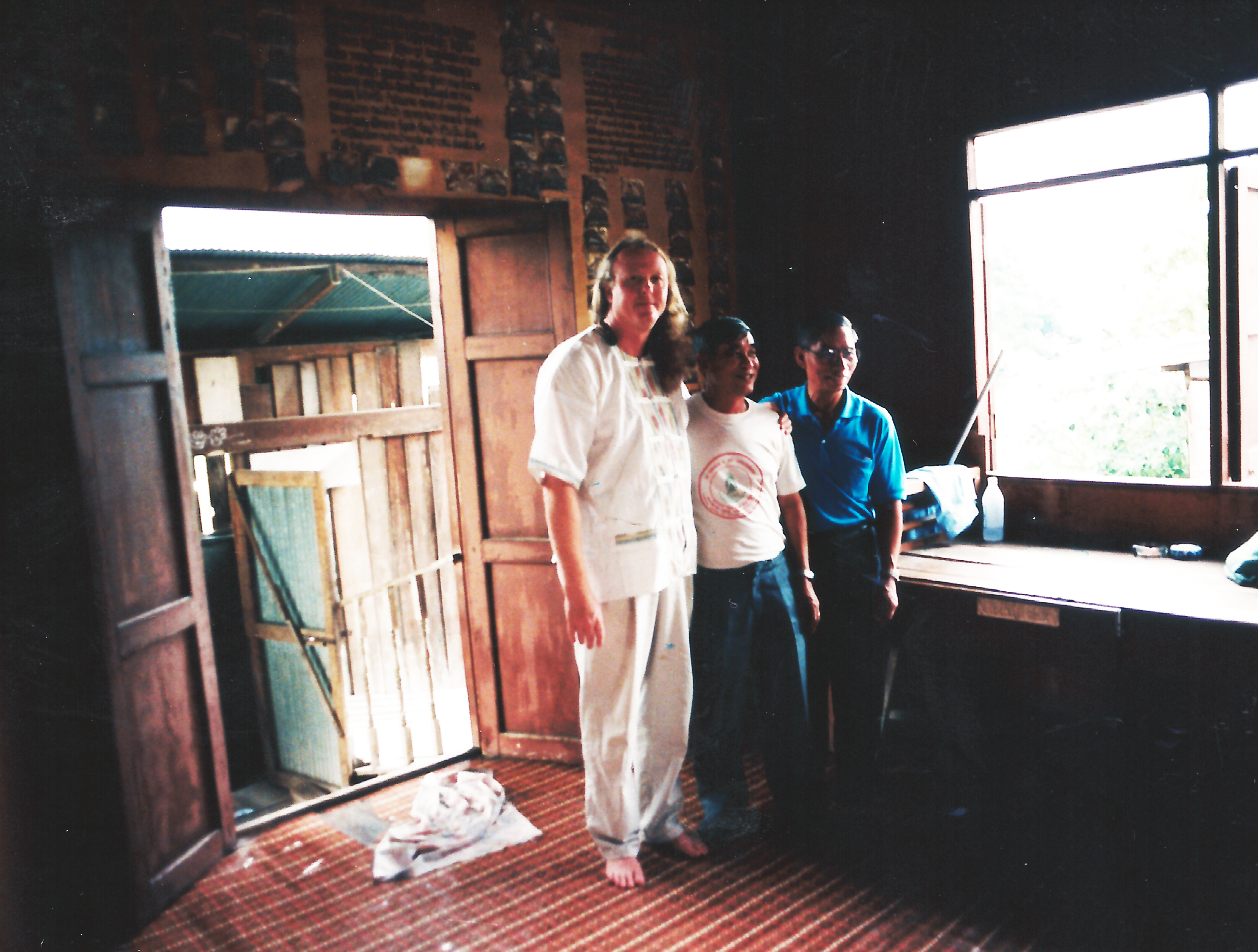 Achan Sintorn Chaichagun with Ajahn Dr. Anthony B. James, Old Medicine Hospital, Chiangmai, Thailand 1986